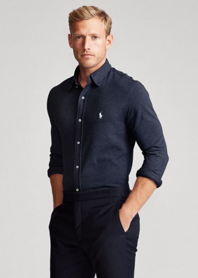 Men's Polo Ralph Lauren Featherweight Mesh Shirts | 410798DRM